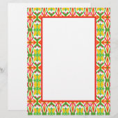 Rot und Gelb Briefbogen (Vorne/Hinten)