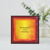 Rot und Gelb Einladung (Stehend Vorderseite)