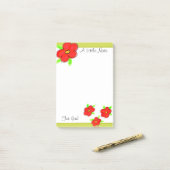 Rot und Gelb gemildert Post-it Klebezettel (Auf Schreibtisch)