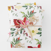 Rot und Gelb Geschenkpapier Set (Beispiel)