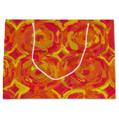 Rot und Gelb Große Geschenktüte (Vorderseite)