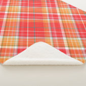 Rot und Gelb Kariert Sherpadecke (3/4)
