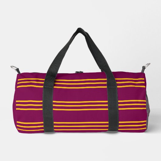 Rot und Gelb Klein Duffle Bag (Vorderseite)