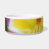 Rot und Gelb Orchid Napf (Links)