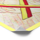 Rot und Gelb Poster (Ecke)