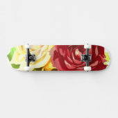 Rot und Gelb Rosen Skateboard (Horizontal)