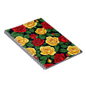 Rot und Gelb Roses SpiralNotebook Notizblock (Rechte Seite)