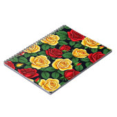 Rot und Gelb Roses SpiralNotebook Notizblock (Linke Seite)
