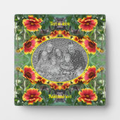 Rot und Gelb schaffen ein eigenes Foto Fotoplatte (Vorderseite)