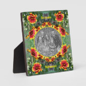 Rot und Gelb schaffen ein eigenes Foto Fotoplatte (Vorderseite)