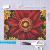Rot und Gelb Seidenpapier (Handwerk)