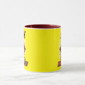 Rot und Gelb - Shh! Heute noch nicht Kaffee Tasse (Zentrum)