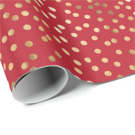 Rot und geschenkpapier