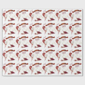 Rot und Gold Abschluss Geschenkpapier (Flach)