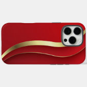 Rot und Gold Abstrakt Case-Mate iPhone Hülle (Rückseite (Horizontal))