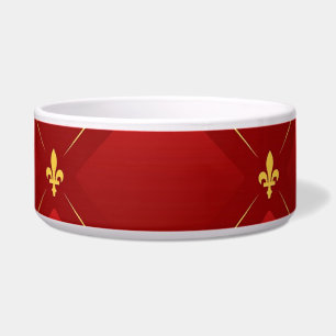 Rot- und Gold-Art Nouveau Napf