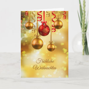 Rot und Gold baubles Deutsche Weihnachten