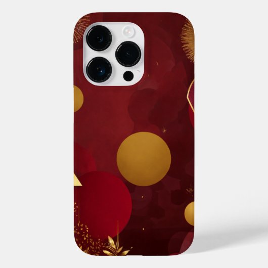 ROT UND GOLD Case-Mate iPhone HÜLLE (Rückseite)