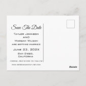 Rot und Gold Chinesisch Ihr Foto Save the Date hin Postkarte (Rückseite)