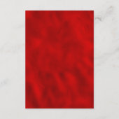 Rot und Gold Elegante Blumenzettel Begleitkarte (Rückseite)