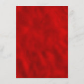 Rot und Gold Elegante Hochzeitsempfehlung Begleitkarte (Rückseite)