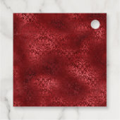 Rot und Gold Geschenkanhänger (Rückseite)