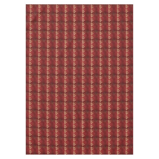 Rot und Gold Glitzer Tischdecke (Vorderseite)