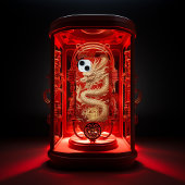 Rot und Gold Jahr des Dragon Power Emblems Case-Mate iPhone Hülle