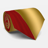 Rot und Gold Krawatte (Gerollt)