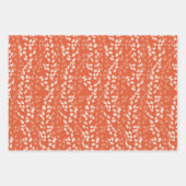 ROT UND GOLD MIT BLASPATTERN GESCHENKPAPIER SET (Vorderseite 2)