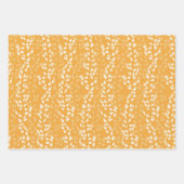 ROT UND GOLD MIT BLASPATTERN GESCHENKPAPIER SET (Vorderseite)