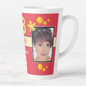 Rot und Gold mit dem Namen 18. Foto Milchtasse (Rechts)