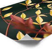 Rot und Gold Poster (Ecke)