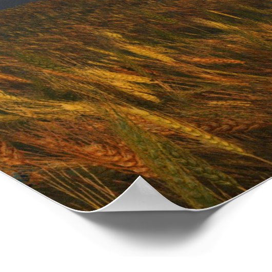 Rot und Gold Poster (Ecke)