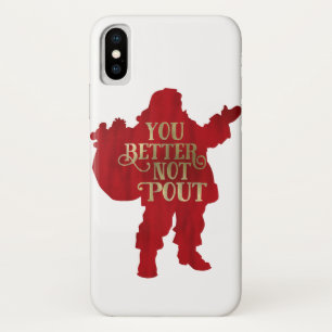 Rot- und Gold-Santa-Spielzeugtasche Du solltest be Case-Mate iPhone Hülle