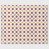 ROT- UND GOLD-VALENTINSTAG-HERZEN GESCHENKPAPIER (Flach)