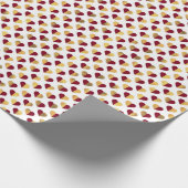 ROT- UND GOLD-VALENTINSTAG-HERZEN GESCHENKPAPIER (Ecke)