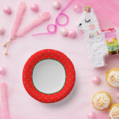 Rot und Gold Weihnachten Pappteller (Party)