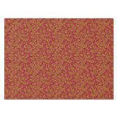 Rot und Goldblumenmuster Tischdecke (Vorderseite (Horizontal))