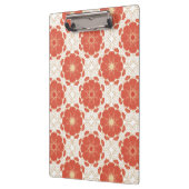 Rot und Goldblumenspitze-Muster Klemmbrett (Links)