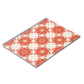 Rot und Goldblumenspitze-Muster Notizblock (Linke Seite)