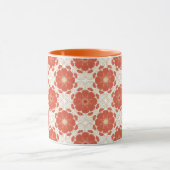 Rot und Goldblumenspitze-Muster Tasse (Zentrum)