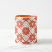 Rot und Goldblumenspitze-Muster Tasse (Zentrum)