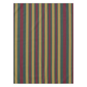 Rot und goldfarbene Weihnachtscreme gestreift Tischdecke (Vorderseite)