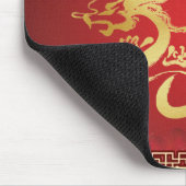 Rot und Goldjahr des Drachen 2012 Mousepad (Ecke)