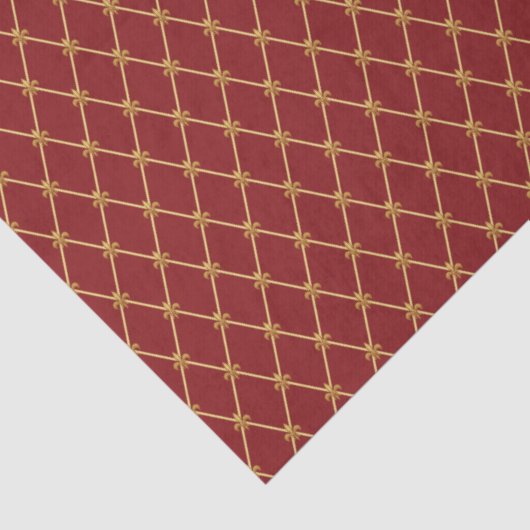 Rot- und Goldmuster Seidenpapier (Detail)