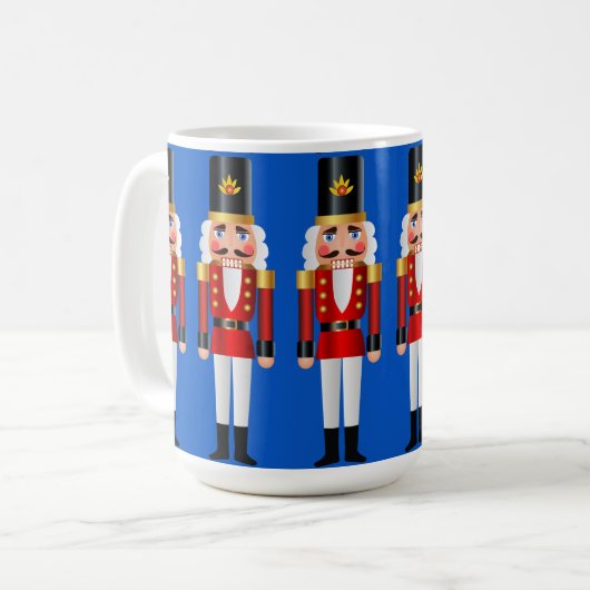 Rot und Goldnussknacker Kaffeetasse (Vorderseite Links)
