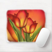 Rot und Goldtulpen Mousepad (Mit Mouse)