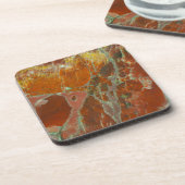 Rot und Goldversteinertes Holz Untersetzer (Linke Seite)
