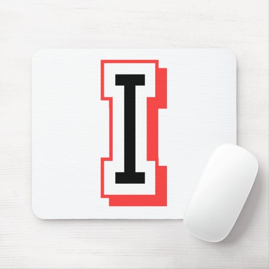 Rot und gotische Schrift I Mousepad (Mit Mouse)